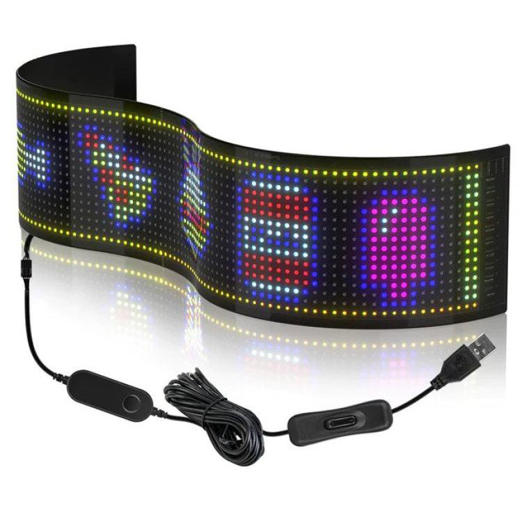 Visor matricial LED flexível